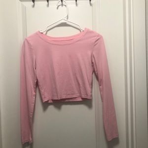 Pink women’s crop top